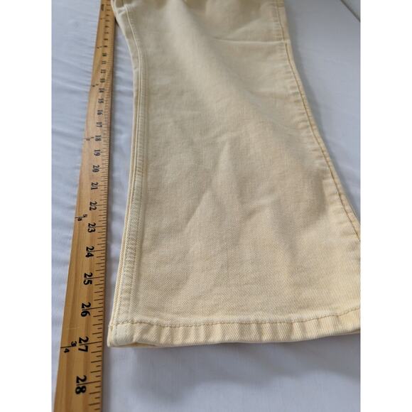 Banana Republic Hi-Rise Straight Ankle Button Fly Jeans Size 34 Poppy New - Picture 6 of 11